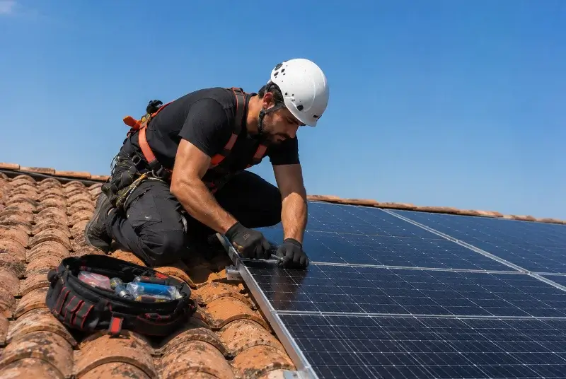 Maintenance et monitoring de panneaux solaires à Anjou
